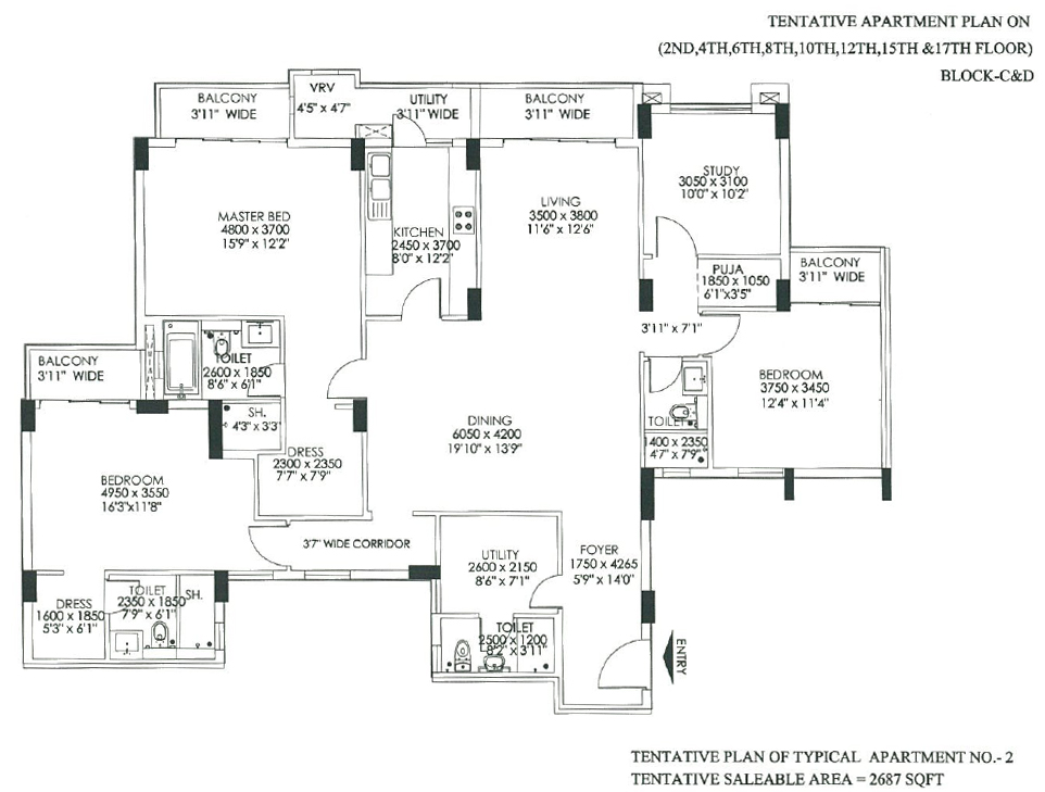 Commander's Court - Floor Plans