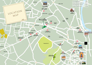 DLF Towers - Location Map