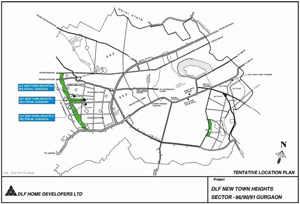 New Town Heights - Location Map