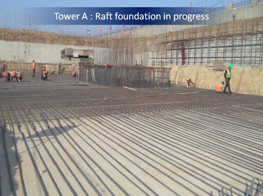 DLF The Skycourt - Construction Update Tower A