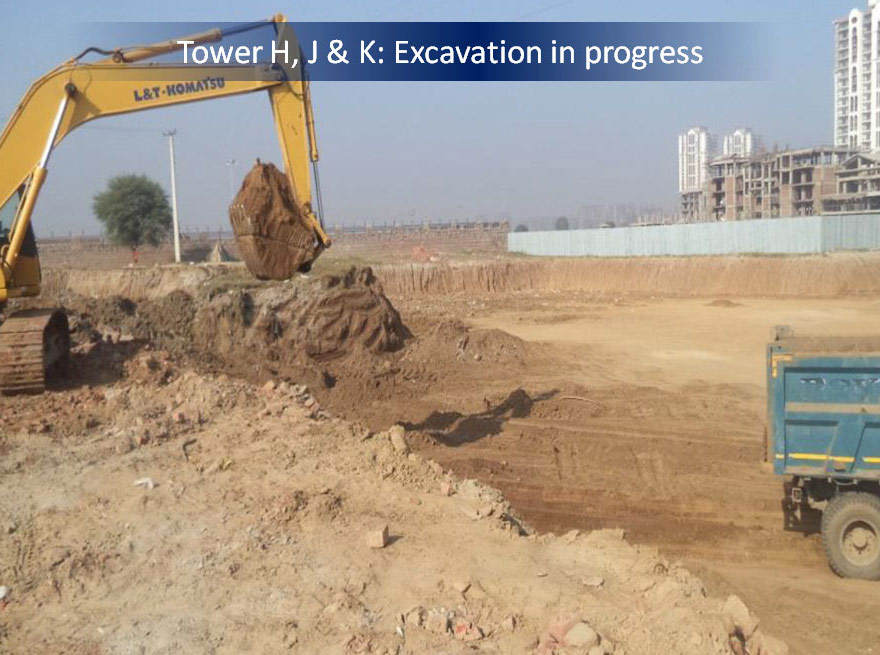 DLF The Skycourt - Construction Update Tower H, J & K