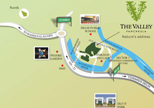 DLF The Valley - Location Map
